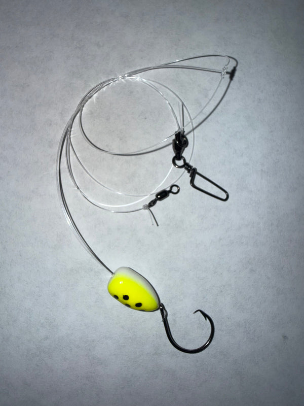 Yellow and White with Black Dots